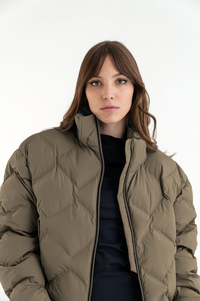 Laser Quilted Cropped Jacket