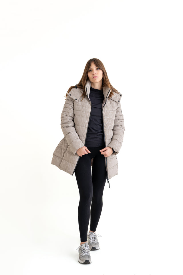 Holiday Print Long Jacket