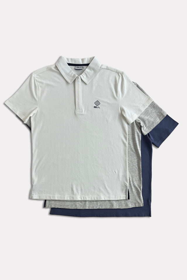 Zip Polo BKA in Cotone Elasticizzato